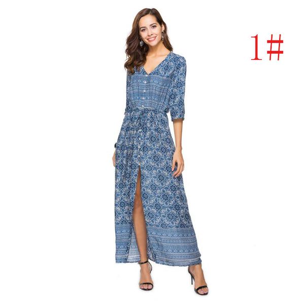 2019 fashion women's bohemian print new dress beach skirt fashion casual dress loose and comfortable, Black;gray
2019 fashion women's bohemian print new dress beach skirt fashion casual dress loose and comfortable, Black;gray
