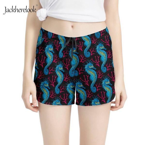 jackherelook summer ocean style women shorts navy seahorse print elastic waist short ladies casual beach swim fitness gym bottom, White;black
jackherelook summer ocean style women shorts navy seahorse print elastic waist short ladies casual beach swim fitness gym bottom, White;black