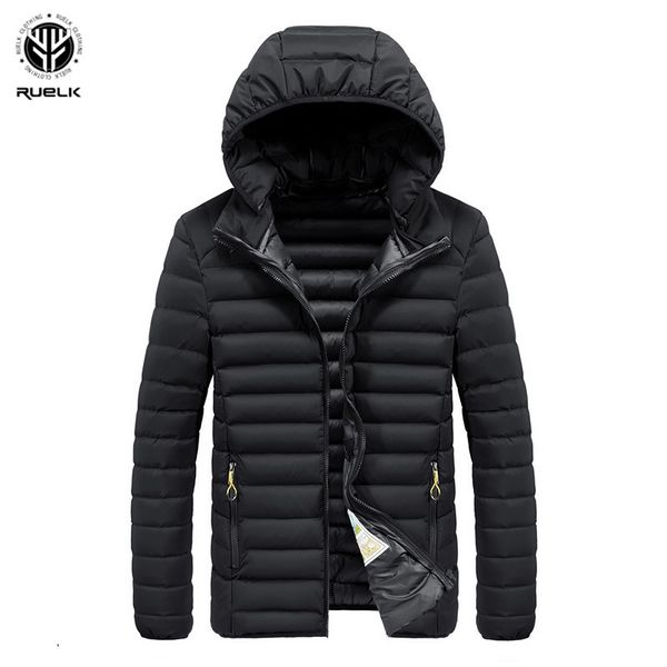 ruelk 2019 men winter casual hooded parka thick padded jacket zipper slim men women coats soild color parka outwear warm, Black
ruelk 2019 men winter casual hooded parka thick padded jacket zipper slim men women coats soild color parka outwear warm, Black