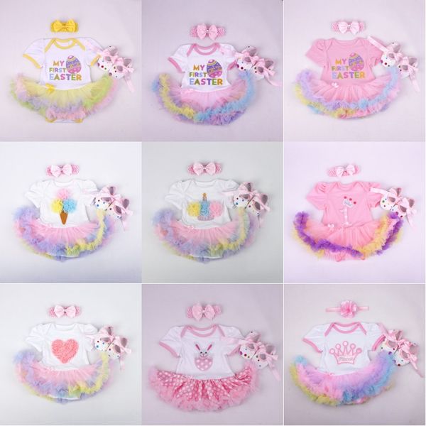 easter baby girls clothing sets costumes short sleeve romper dress + headband + shoes 3pcs set rabbit easter egg romper infant outfits, White
easter baby girls clothing sets costumes short sleeve romper dress + headband + shoes 3pcs set rabbit easter egg romper infant outfits, White