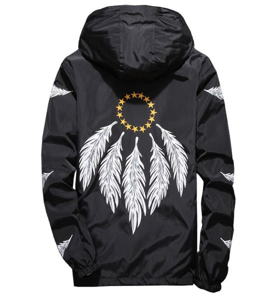 feather wing jacket windbreaker men women jaqueta masculina spring autumn college jackets, Black;brown
feather wing jacket windbreaker men women jaqueta masculina spring autumn college jackets, Black;brown