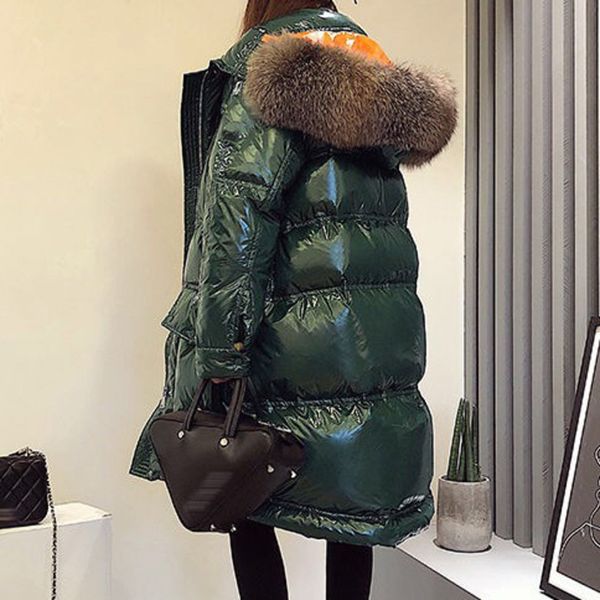 2019 plus loose glossy women winter jacket big fur collar coat woman long parka hooded parkas warm cotton jackets female yl336, Black
2019 plus loose glossy women winter jacket big fur collar coat woman long parka hooded parkas warm cotton jackets female yl336, Black