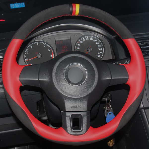red natural leather black suede car steering wheel cover for volkswagen golf 6 mk6 2010-2013 vw polo mk5 2010-2013
red natural leather black suede car steering wheel cover for volkswagen golf 6 mk6 2010-2013 vw polo mk5 2010-2013