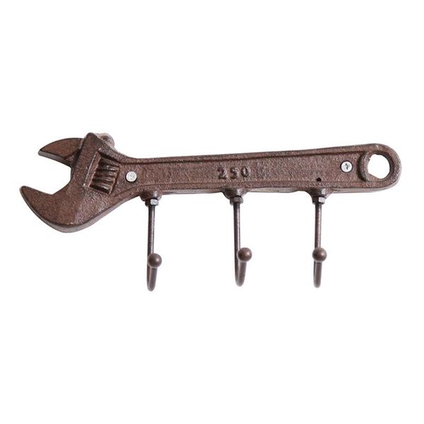 vintage wall hook spanner-shaped wall hanger 3-hook coat holder for living room bedroom decoration
vintage wall hook spanner-shaped wall hanger 3-hook coat holder for living room bedroom decoration