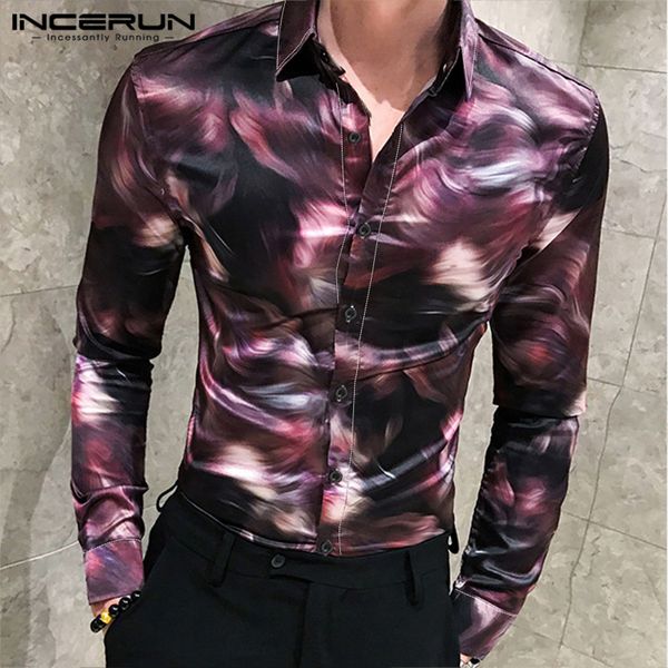 incerun fashion printed men dress shirt fitness lapel button long sleeve business casual brand shirts streetwear camisas hombre, White;black
incerun fashion printed men dress shirt fitness lapel button long sleeve business casual brand shirts streetwear camisas hombre, White;black