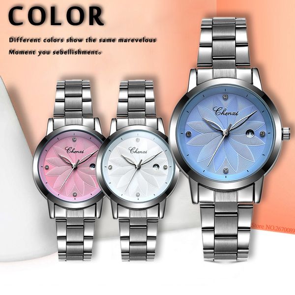 chenxi new fashion calendar dial women quartz watches ladies steel watchband wristwatches women's fashion & casual lovers gif2402, Slivery;brown
chenxi new fashion calendar dial women quartz watches ladies steel watchband wristwatches women's fashion & casual lovers gif2402, Slivery;brown