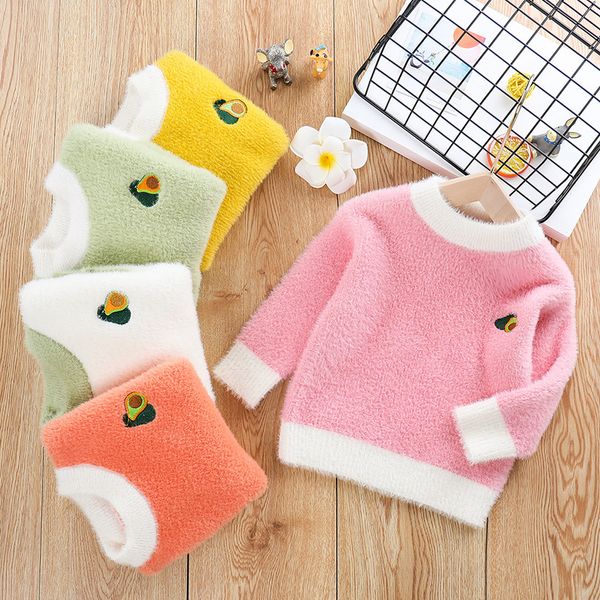 autumn and winter new style thick mink cashmere sweater korean-style versatile multi-color avocado men and women baby small chil, White
autumn and winter new style thick mink cashmere sweater korean-style versatile multi-color avocado men and women baby small chil, White