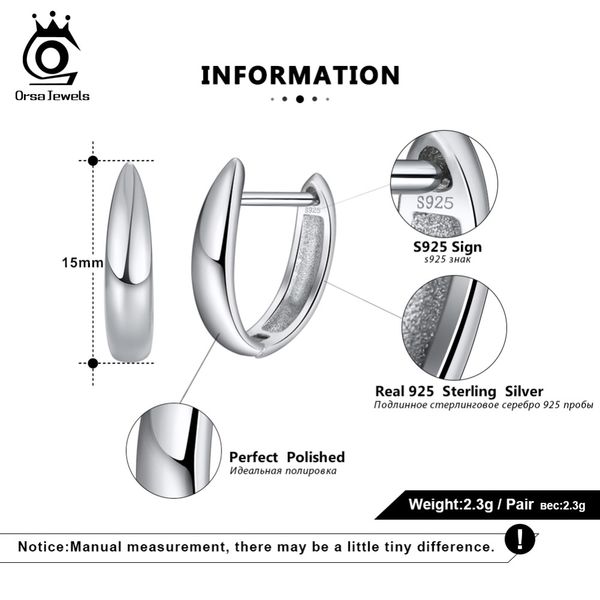 orsa jewels женщины real 925 стерлингового серебра серьги обруча идеальный полированный симпатичные малый ювелирные изделия серьги подарок д, Golden;silver
orsa jewels женщины real 925 стерлингового серебра серьги обруча идеальный полированный симпатичные малый ювелирные изделия серьги подарок д, Golden;silver