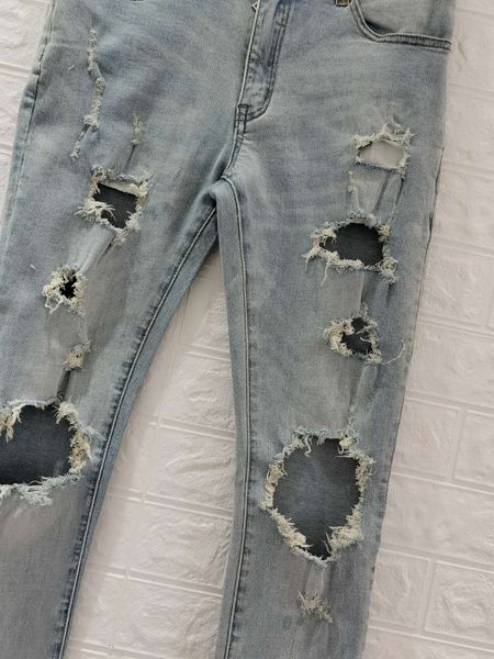 new arrival mens designer jeans ripped big hole vintage style hole fashion mens jeans slim motorcycle biker causal mens hip hop pants, Blue
new arrival mens designer jeans ripped big hole vintage style hole fashion mens jeans slim motorcycle biker causal mens hip hop pants, Blue