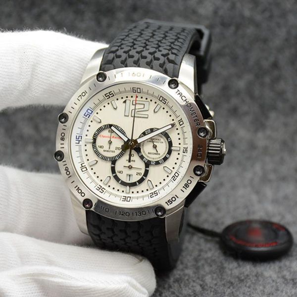 outdoor chronograph quartz men watch sport mens watches 45 .5mm wristwatches black rubber strap fixed stainless steel bezel, Slivery;brown 
outdoor chronograph quartz men watch sport mens watches 45 .5mm wristwatches black rubber strap fixed stainless steel bezel, Slivery;brown