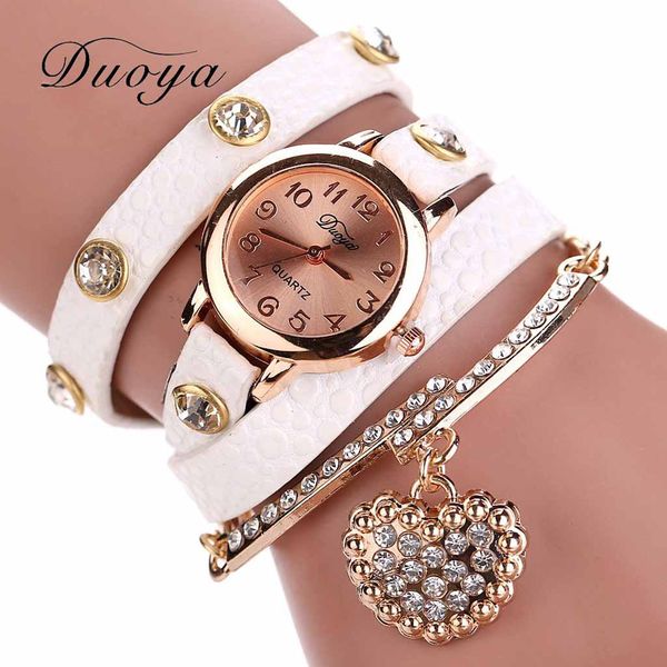 rose gold women watches fashion heart pendant ladies bracelet wristwatches duoya female dress quartz wristwatches50, Slivery;brown
rose gold women watches fashion heart pendant ladies bracelet wristwatches duoya female dress quartz wristwatches50, Slivery;brown