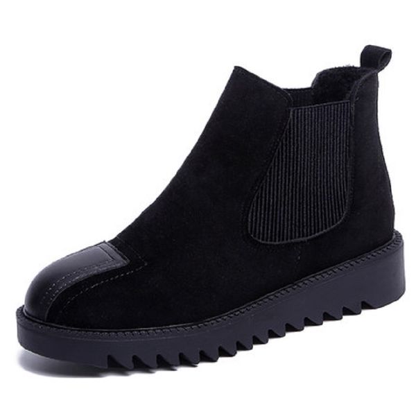 2019 winter new ladies casual booties versatile comfortable lightweight plus velvet flat bottom non-slip female boots, Black
2019 winter new ladies casual booties versatile comfortable lightweight plus velvet flat bottom non-slip female boots, Black