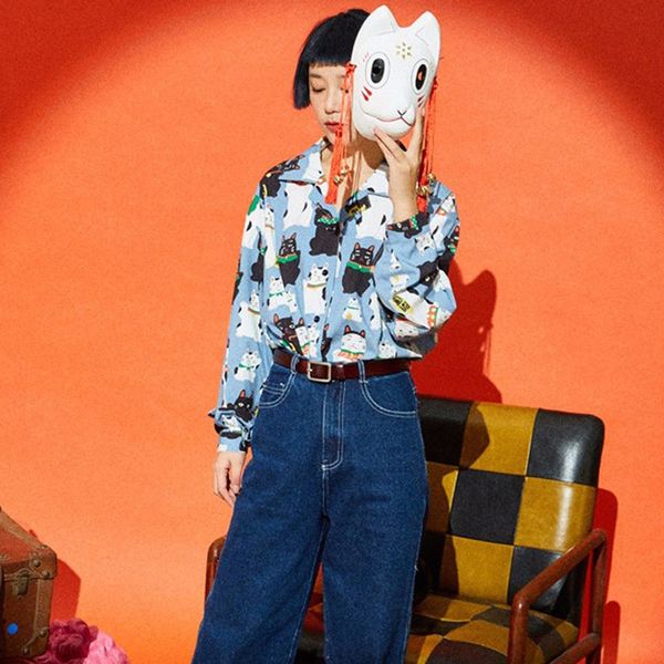 ladies shirt fashion wild trend korean korean harajuku style cartoon print loose casual long sleeve shirt, White
ladies shirt fashion wild trend korean korean harajuku style cartoon print loose casual long sleeve shirt, White