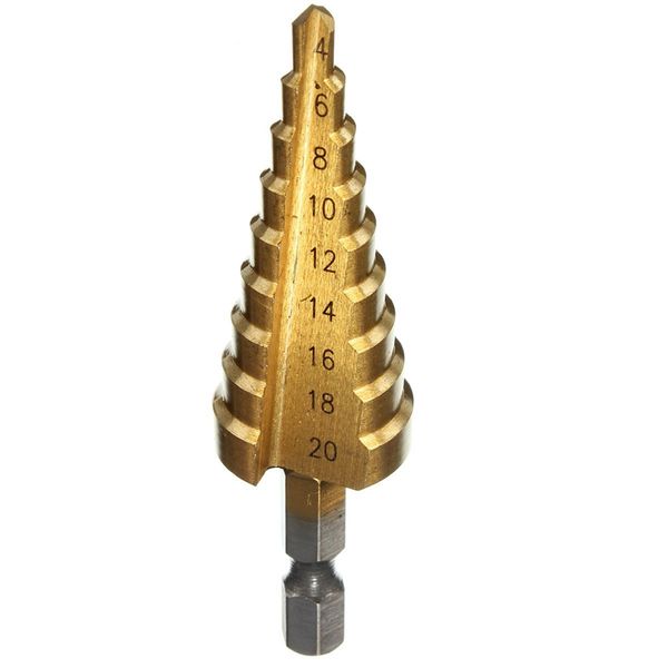 hss drill step drill tapered titanium 1/4 hexagonal rod for drilling screwdriver 4-20mm
hss drill step drill tapered titanium 1/4 hexagonal rod for drilling screwdriver 4-20mm