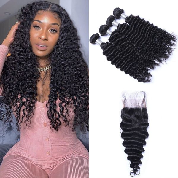 curly indian virgin hair with closure part unprocessed deep wave human hair weave 4 bundles with lace closure, Black;brown
curly indian virgin hair with closure part unprocessed deep wave human hair weave 4 bundles with lace closure, Black;brown