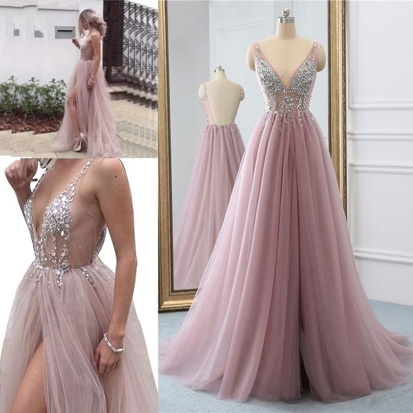 sparkly v neck crystal prom dresses real p deep v neck backless sequins tulle evening gowns special occasion formal party dress, Black
sparkly v neck crystal prom dresses real p deep v neck backless sequins tulle evening gowns special occasion formal party dress, Black