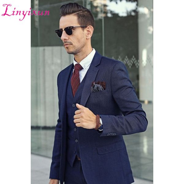 linyixun 2019 navy blue italian style tuxedo 3 pieces men suits notch lapel business men office suit, White;black
linyixun 2019 navy blue italian style tuxedo 3 pieces men suits notch lapel business men office suit, White;black