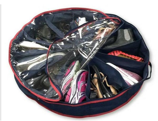 Men Women Unisex Storage Bag Shoes Storage Organizer Circular Round Transparent Zipper 12 Lattice Storage Bag
Men Women Unisex Storage Bag Shoes Storage Organizer Circular Round Transparent Zipper 12 Lattice Storage Bag