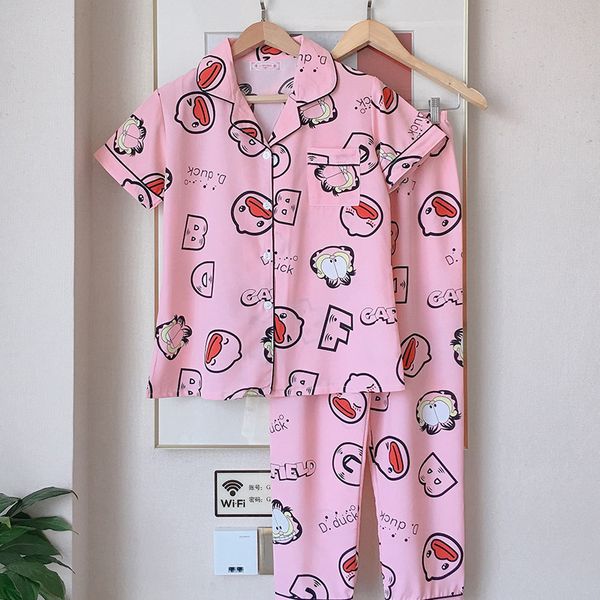 2020 women pajamas sets with pants long sleeve turn-down collar with pocket pyjama cute cartoon button pants pijama, Black;red
2020 women pajamas sets with pants long sleeve turn-down collar with pocket pyjama cute cartoon button pants pijama, Black;red