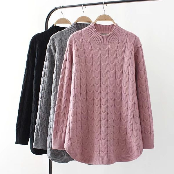plus size 4xl knit sweater for women new autumn winter bottom sweaters slim pullover half high collar twisted warm 1986, White;black
plus size 4xl knit sweater for women new autumn winter bottom sweaters slim pullover half high collar twisted warm 1986, White;black