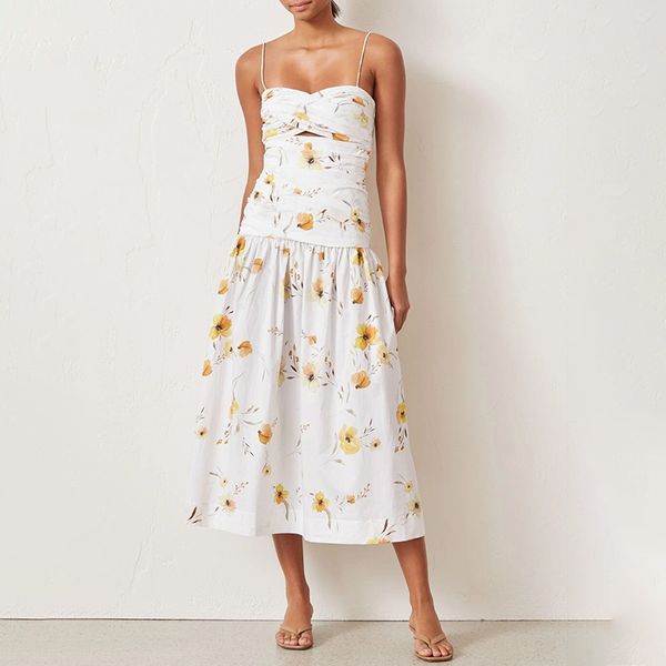 casual dresses 2021 summer fashion holiday women white camisole printing waist hugging thin long dress, Black;gray
casual dresses 2021 summer fashion holiday women white camisole printing waist hugging thin long dress, Black;gray