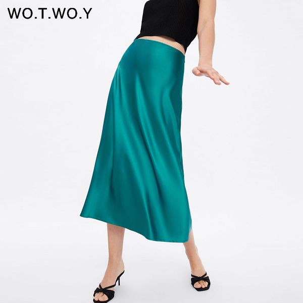 wotwoy 2019 trend satin skirts women high waist zipper slim loose a-line skirts lady pink blue streetwear skirt, Black
wotwoy 2019 trend satin skirts women high waist zipper slim loose a-line skirts lady pink blue streetwear skirt, Black