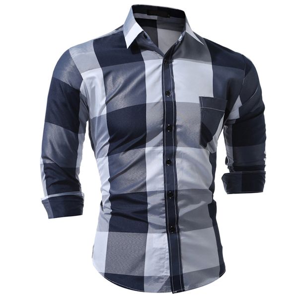 brand 2019 fashion male shirt long-sleeves fashion hit color big plaid mens dress shirts slim men shirt 3xl, White;black
brand 2019 fashion male shirt long-sleeves fashion hit color big plaid mens dress shirts slim men shirt 3xl, White;black