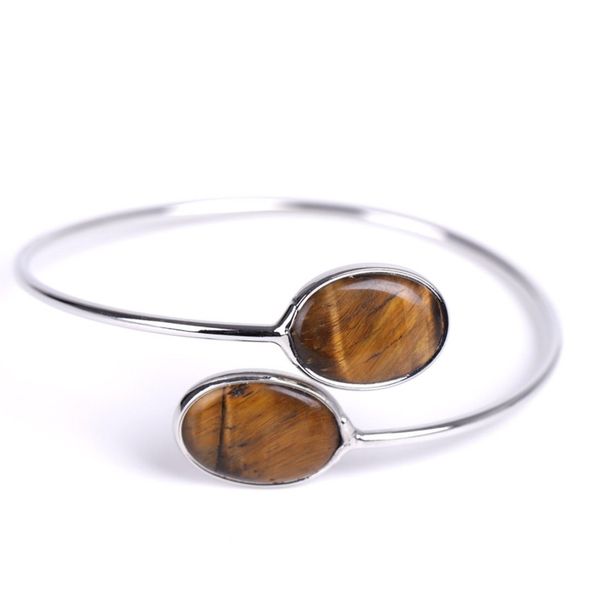 10 pcs ethnic style oval shape double tiger eye stone bangle lapis lazuli silver plated jewelr, Golden;silver
10 pcs ethnic style oval shape double tiger eye stone bangle lapis lazuli silver plated jewelr, Golden;silver