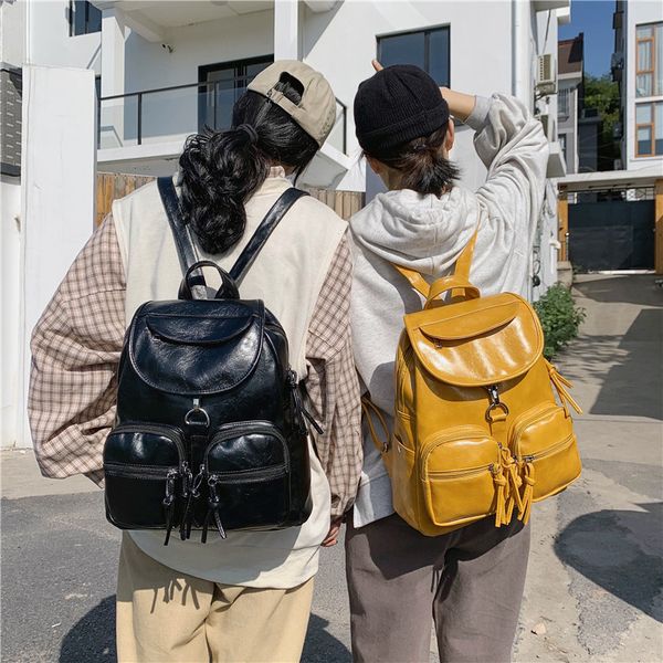 2020 new women's backpack korean version soft leather casual large capacity travel bag fashion casual backpack ladies
2020 new women's backpack korean version soft leather casual large capacity travel bag fashion casual backpack ladies