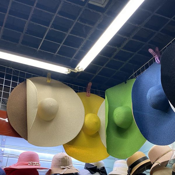 202007-dp0612 many color summer 25cm big wind brim paper sun cap women leisure holiday beach hat, Blue;gray
202007-dp0612 many color summer 25cm big wind brim paper sun cap women leisure holiday beach hat, Blue;gray
