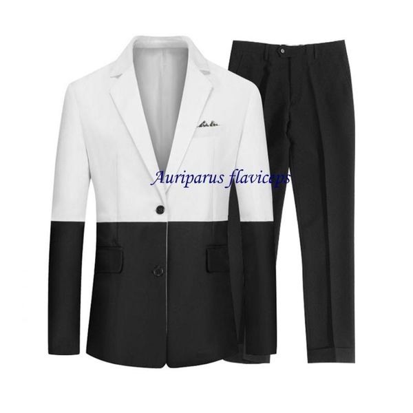 new dinner suit black and white wedding suit spell color man bespoke contrast groom suits (jacket+pants, White;black
new dinner suit black and white wedding suit spell color man bespoke contrast groom suits (jacket+pants, White;black