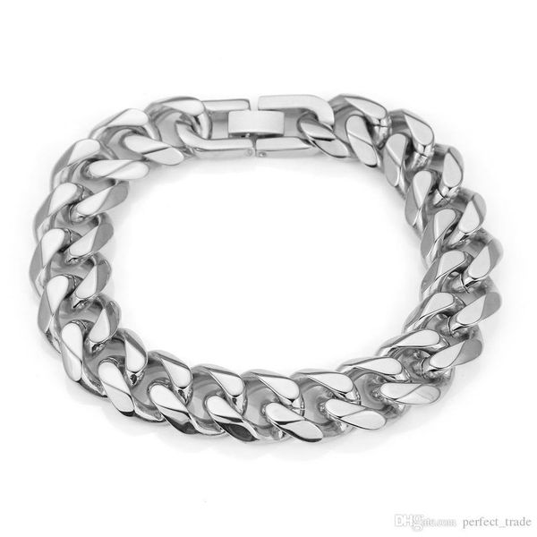 wholesale classic cuban link chain simple designer bracelet hip hop bracelet fashion mens bracelets stainless steel sale, Black
wholesale classic cuban link chain simple designer bracelet hip hop bracelet fashion mens bracelets stainless steel sale, Black