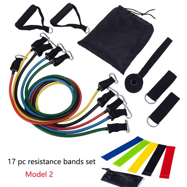 11pc resistance bands set 17 stks/set home workout elastic sports bands bande de resistance fitness band rubber loop buis
11pc resistance bands set 17 stks/set home workout elastic sports bands bande de resistance fitness band rubber loop buis