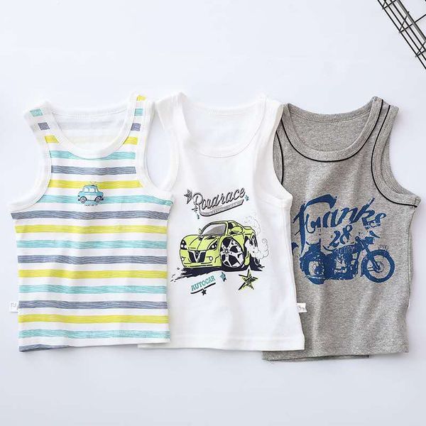 3 pieces 2-13yrs kid's vest thin cotton cartoon printed children's breathable base shirt t-shirt boys and girls baby sling vest, Blue
3 pieces 2-13yrs kid's vest thin cotton cartoon printed children's breathable base shirt t-shirt boys and girls baby sling vest, Blue