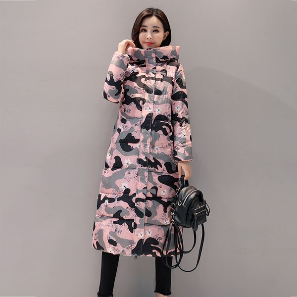 2018 winter korean loose large size hooded parka women long camouflage down jacket office lady wadded coat outerwear, Tan;black
2018 winter korean loose large size hooded parka women long camouflage down jacket office lady wadded coat outerwear, Tan;black