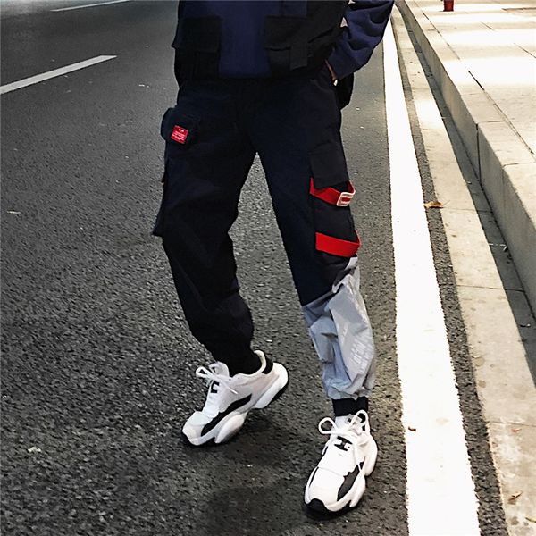 reflective pants men streetwear black joggers
reflective pants men streetwear black joggers