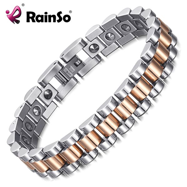 rainso 99.999% pure germanium bracelet for women korea popular stainless steel health magnetic germanium energy power jewelry t7190615, Black
rainso 99.999% pure germanium bracelet for women korea popular stainless steel health magnetic germanium energy power jewelry t7190615, Black