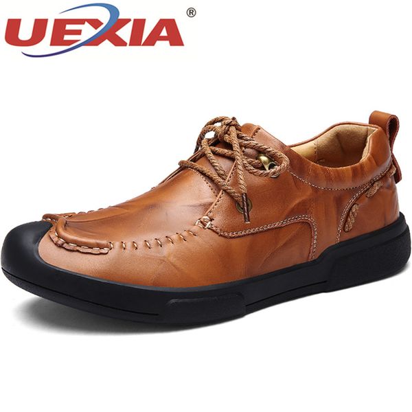 uexia handmade outdoor fashion men's leather shoes men lace up oxfords flats summer comfortable moccasins men shoes, Black
uexia handmade outdoor fashion men's leather shoes men lace up oxfords flats summer comfortable moccasins men shoes, Black