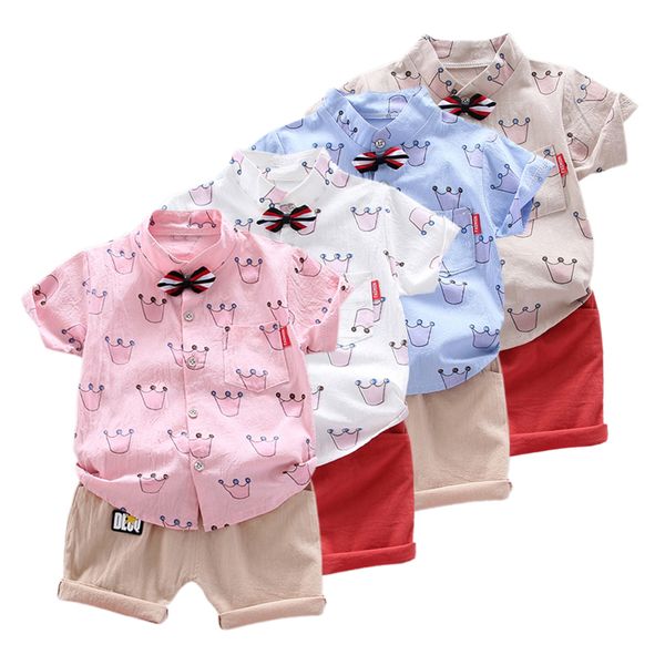 weixinbuy kids baby boys summer setsshort sleeve crown pattern t-shirt blouse+shorts casual outfits set, White
weixinbuy kids baby boys summer setsshort sleeve crown pattern t-shirt blouse+shorts casual outfits set, White