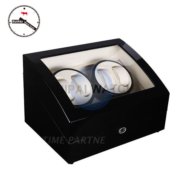 high end black wooden white leather ultra slient moters 5 modes watch winder box 4+6,2+0 automatic watch winder, Black;blue
high end black wooden white leather ultra slient moters 5 modes watch winder box 4+6,2+0 automatic watch winder, Black;blue
