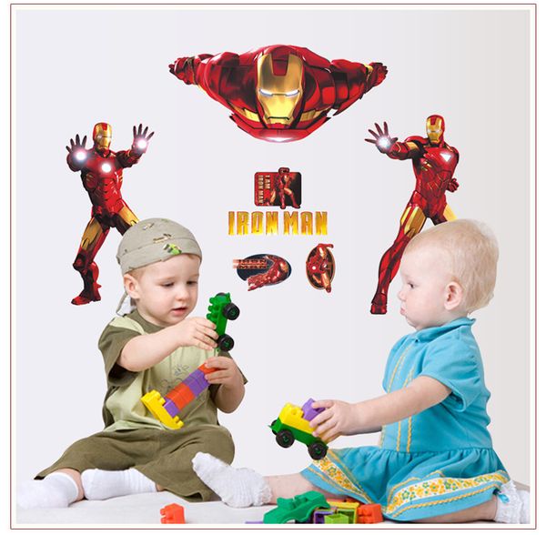 3d cartoon iron man wall paste pinup children room living room background decoration stickers kindergarten diy mural art
3d cartoon iron man wall paste pinup children room living room background decoration stickers kindergarten diy mural art