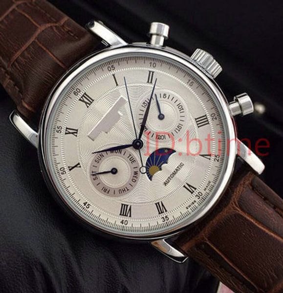 a2813 silver automatic movement sports men's mechanical stainless steel watch watches mens self-wind wristwatches, Slivery;brown
a2813 silver automatic movement sports men's mechanical stainless steel watch watches mens self-wind wristwatches, Slivery;brown