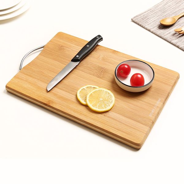 

Organic Bamboo Cutting Board Premium Chef Chopping Board for Cut Meat Vegetables Food Prep Revisible Cutting Serving Board