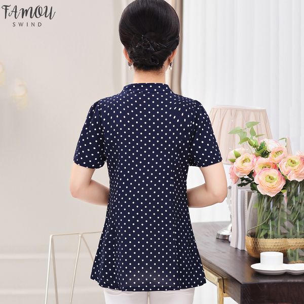 summer elegant polka dot printed women t shirt 5xl plus size mother clothes female short sleeve buttons v neck casual, White
summer elegant polka dot printed women t shirt 5xl plus size mother clothes female short sleeve buttons v neck casual, White