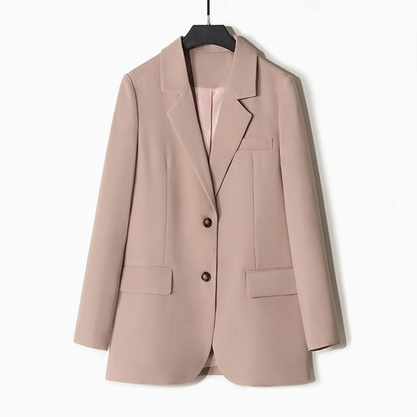 women's suits & blazers vintage casual ladies blazer solid pink loose simple suit jacket long sleeve korean spring autumn clothing mm60, White;black
women's suits & blazers vintage casual ladies blazer solid pink loose simple suit jacket long sleeve korean spring autumn clothing mm60, White;black