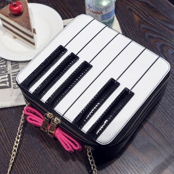 2017 fashion new women handbags high-quality pu leather women bag hit color piano bag bow chain lady shoulder bags messenger
2017 fashion new women handbags high-quality pu leather women bag hit color piano bag bow chain lady shoulder bags messenger