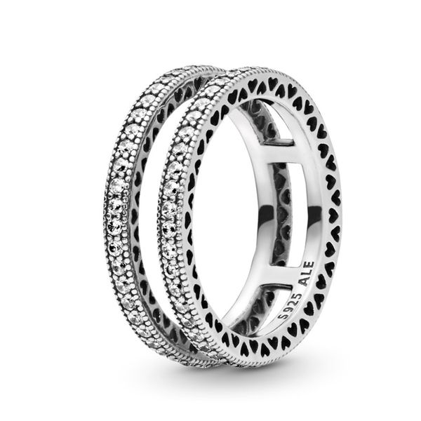 925 sterling silver double sparkle & hearts ring with logo and pandora original box luxury designer jewelry cubic zirconia diamond wome ring
925 sterling silver double sparkle & hearts ring with logo and pandora original box luxury designer jewelry cubic zirconia diamond wome ring