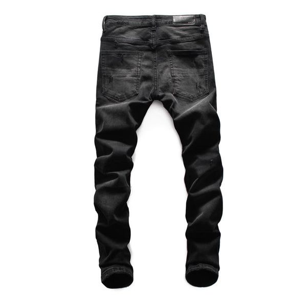 2020 new hole men's jeans european and american high street black patch embroidery micro-elastic slim jeans men's tide size 28-38, Blue
2020 new hole men's jeans european and american high street black patch embroidery micro-elastic slim jeans men's tide size 28-38, Blue