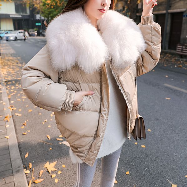 women's down jacket winter jacket women clothes 2019 large fur collar korean coats and jackets women parka chaqueta mujer my3231, Black
women's down jacket winter jacket women clothes 2019 large fur collar korean coats and jackets women parka chaqueta mujer my3231, Black