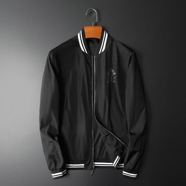new men luxury rib sleeve embroidered pirate skull double-side couple baseball coats & jackets abstract digital coat motor #n247, Black;brown
new men luxury rib sleeve embroidered pirate skull double-side couple baseball coats & jackets abstract digital coat motor #n247, Black;brown